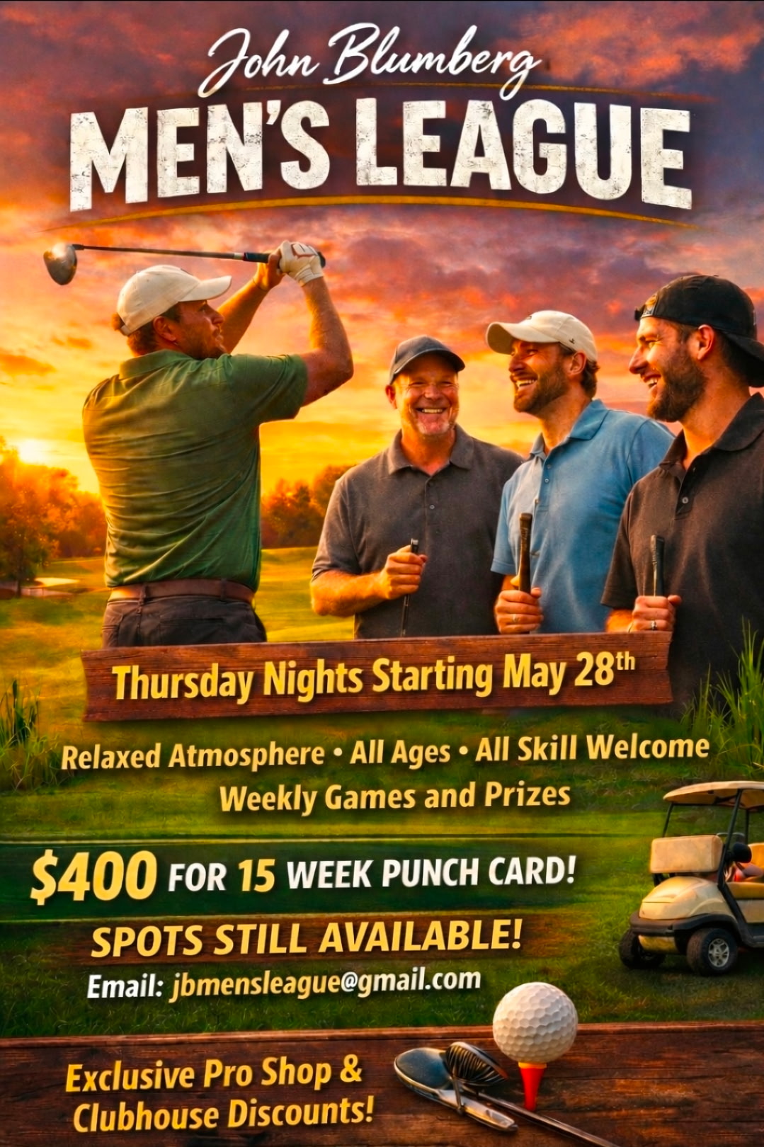 Men's League flyer